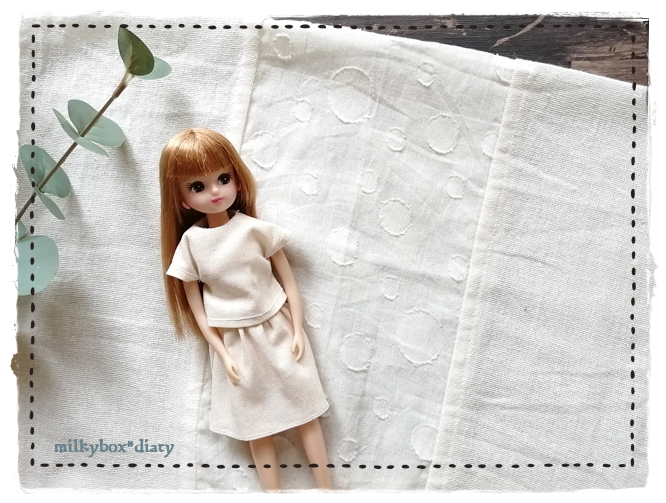 doll-sewing#1】リカちゃん着せ替えソーイングBOOKのお洋服を作りまし